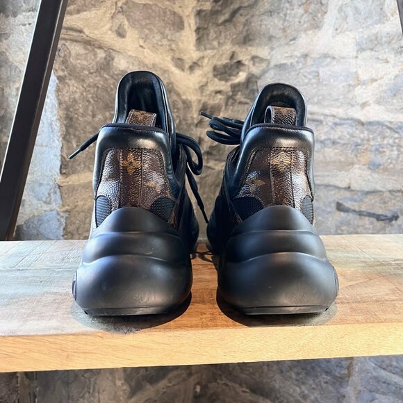 Louis Vuitton Black Monogram Archlight Chunky Sneakers - Picture 4 of 12